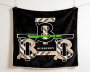 Burberry TB Monogram Flannel Throw Blanket B158